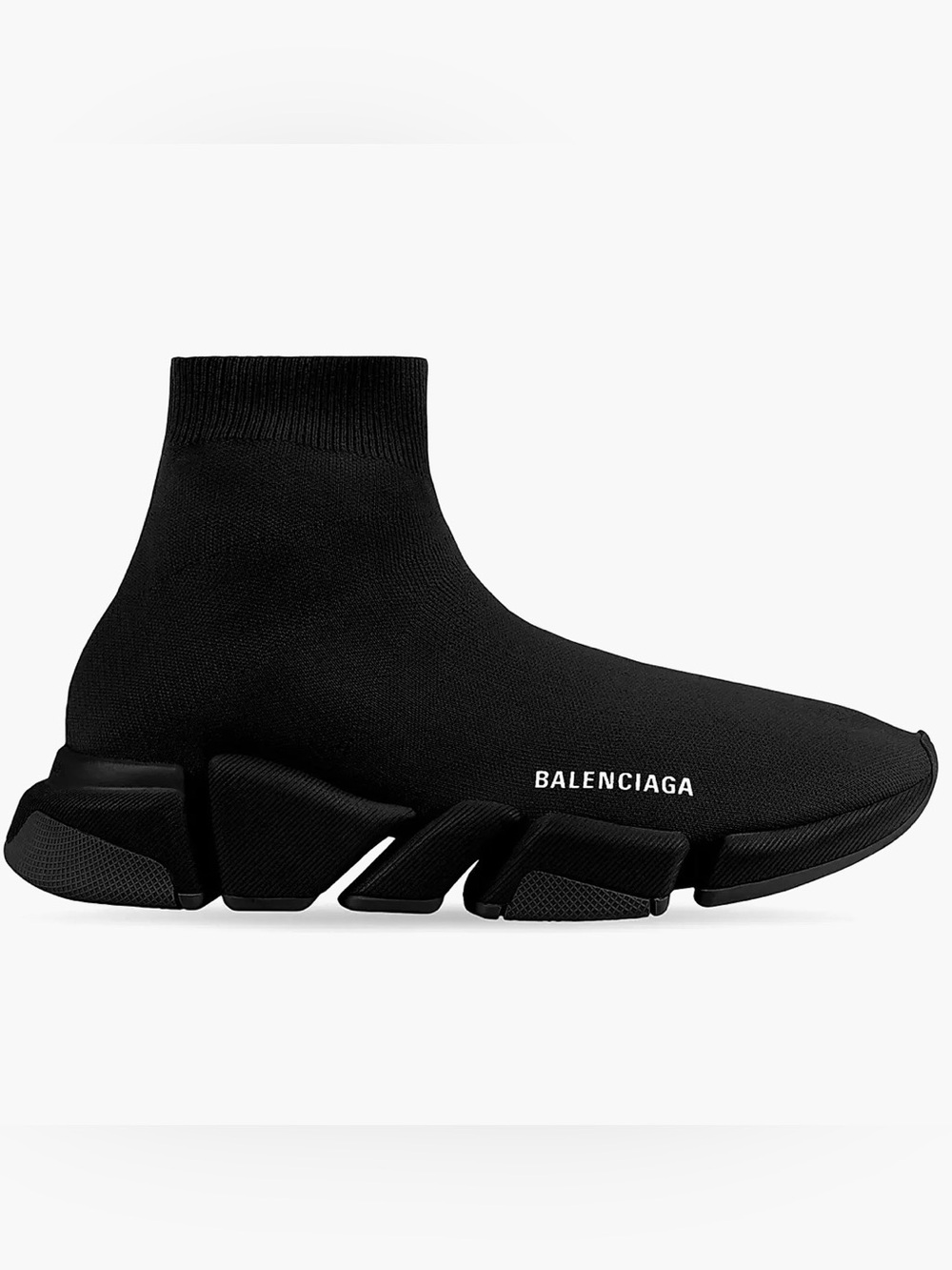 Balenciaga Black Knit Speed Trainer Sock Sneakers